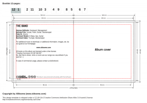 cd case template scribus empty cd template booklet page