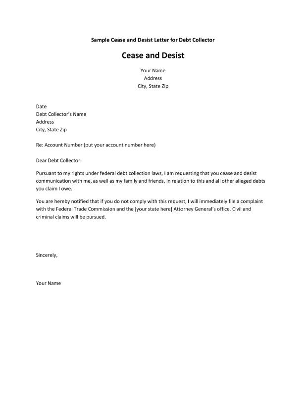 cease and desist letter sample