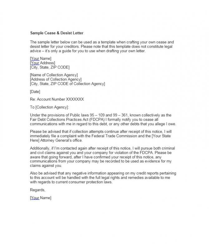 cease and desist letter template