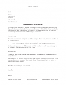 cease and desist letter template cease and desist template wiruit