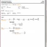 certificate of analysis certificate of analysis