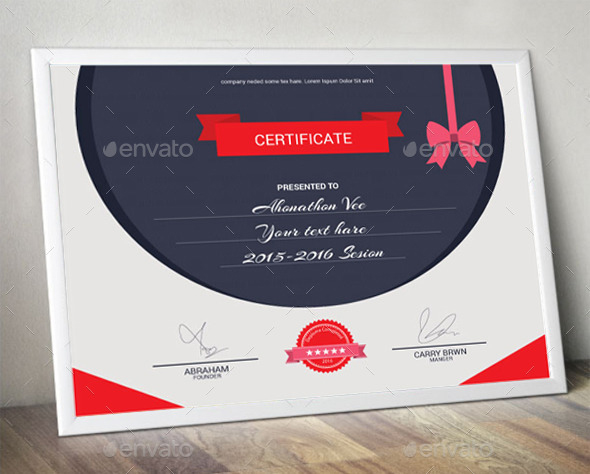 certificate templates free download