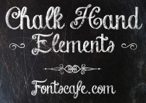 chalk board font chalk hand elements