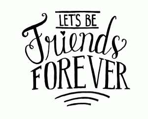 chalk lettering font friends forever hand lettering