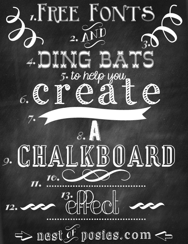 chalkboard fonts free