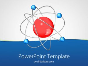 chalkboard powerpoint template datom chemistry science molecular physics neutron proton powerpoint template slide