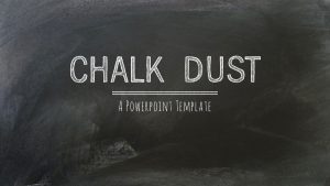 chalkboard ppt template chalkdust extradustyblack