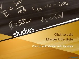 chalkboard ppt template educational ppt template