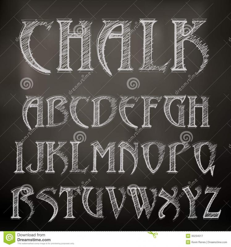 chalkboard writing font