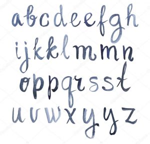 chalkboard writing font depositphotos stock photo colorful watercolor aquarelle font type