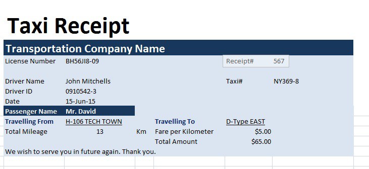 charitable donation receipt template