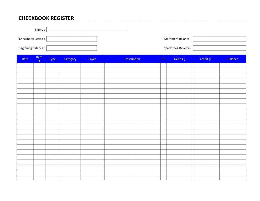 check register template