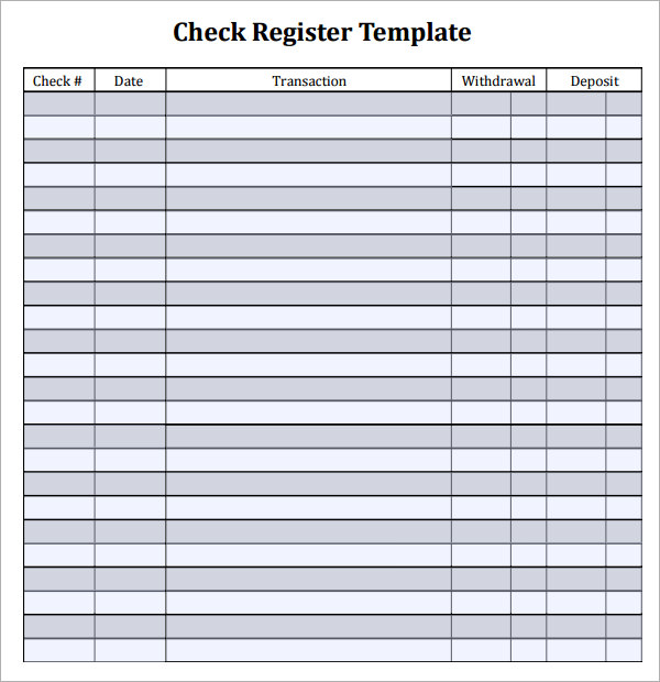 check register template