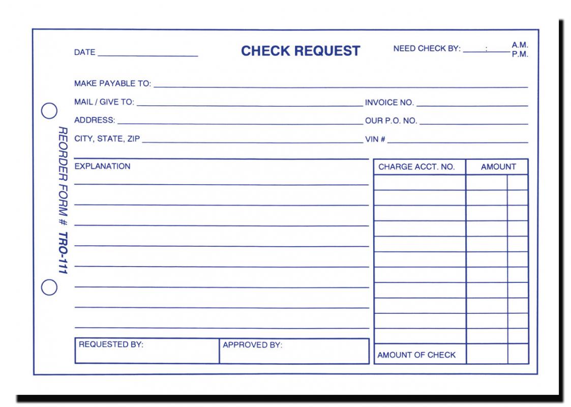 check request form check request form