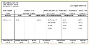 check stub template free paycheck stub generator sample payroll generator stub