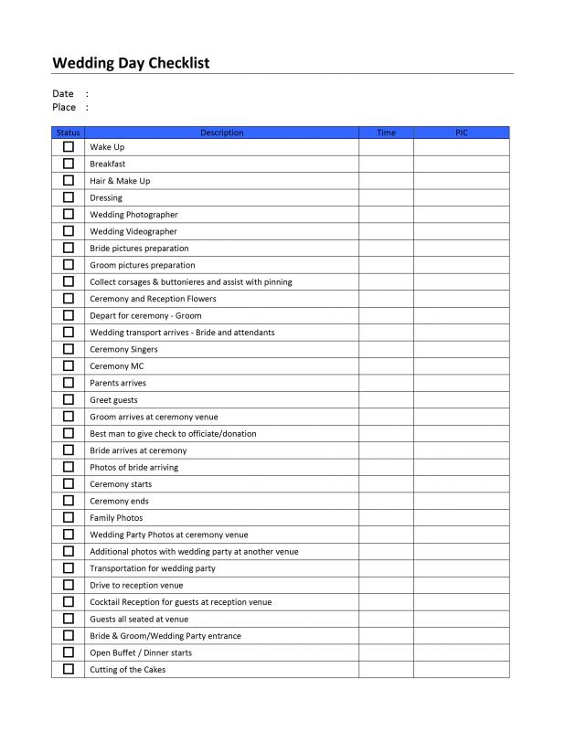 Business Checklist Template Word