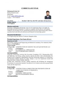 chemical engineering resume civil engineer