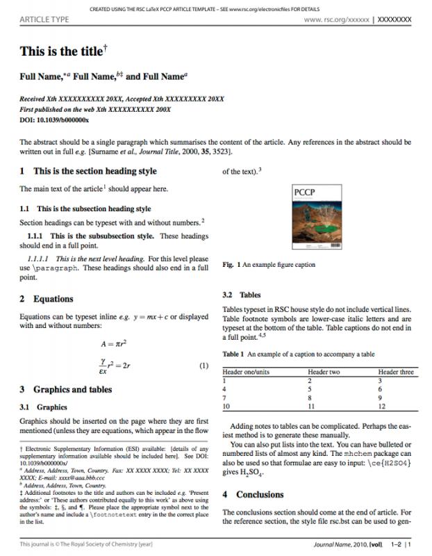 chemistry lab report template