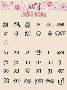 chinese alphabets in english tamil alphabet