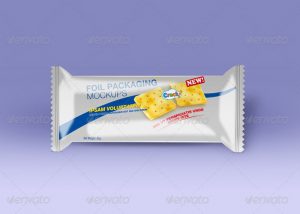 chocolate bar wrapper candy foil packaging mockup