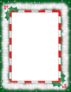 christmas borders for letters christmas border