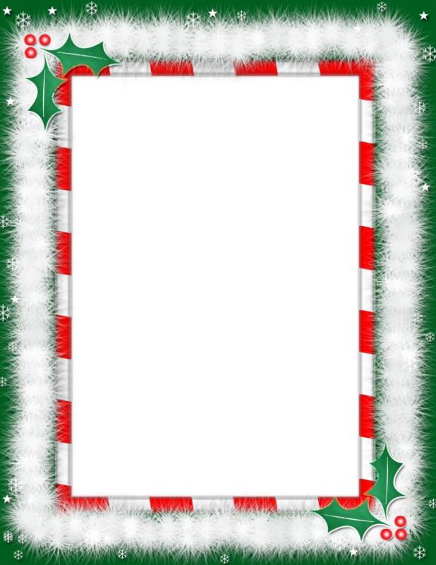 Christmas Borders For Letters  Template Business