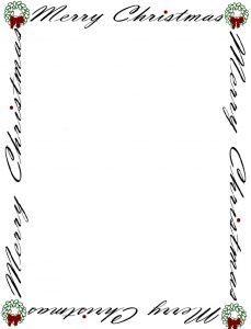 christmas borders for letters free printable christmas letter borders