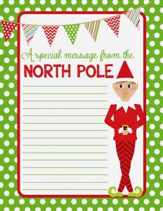 christmas borders for letters free printable elf on shelf paper