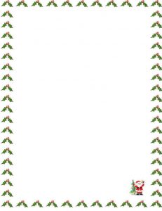 christmas borders for letters santa claus letter x