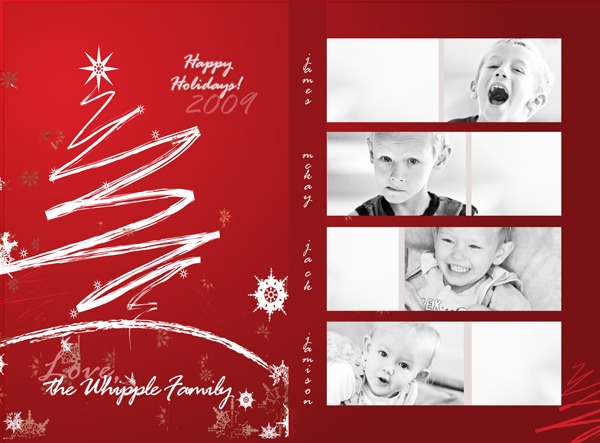 christmas card templates for photoshop