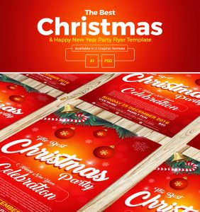 christmas email template christmas happy new year party flyer template