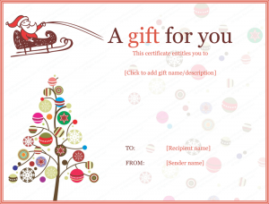 christmas gift certificate templates jolly simple christmas gift certificate template pdf