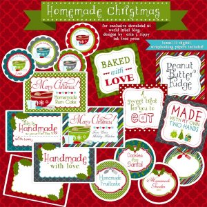 christmas label templates baking stylesheet