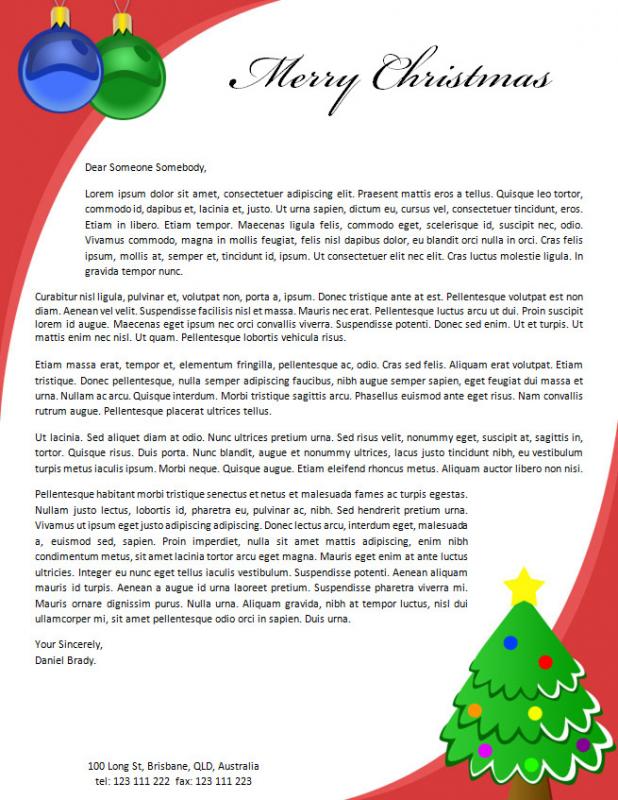 christmas letter templates