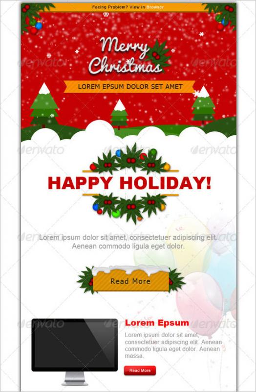 christmas newsletter template