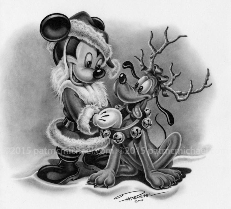 christmas pencil drawings