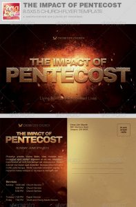 church flyers backgrounds the impact of pentecost church flyer invite template image preview