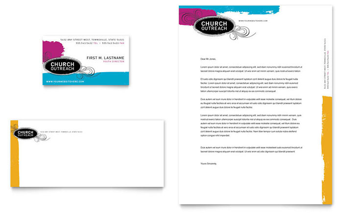 church letterhead templates