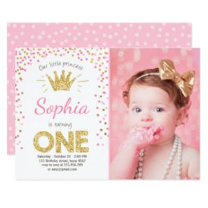 cinderella birthday invitations first birthday invitation princess gold pink rfcdcabdefca gduf