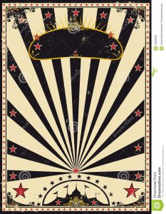 circus poster template dark circus