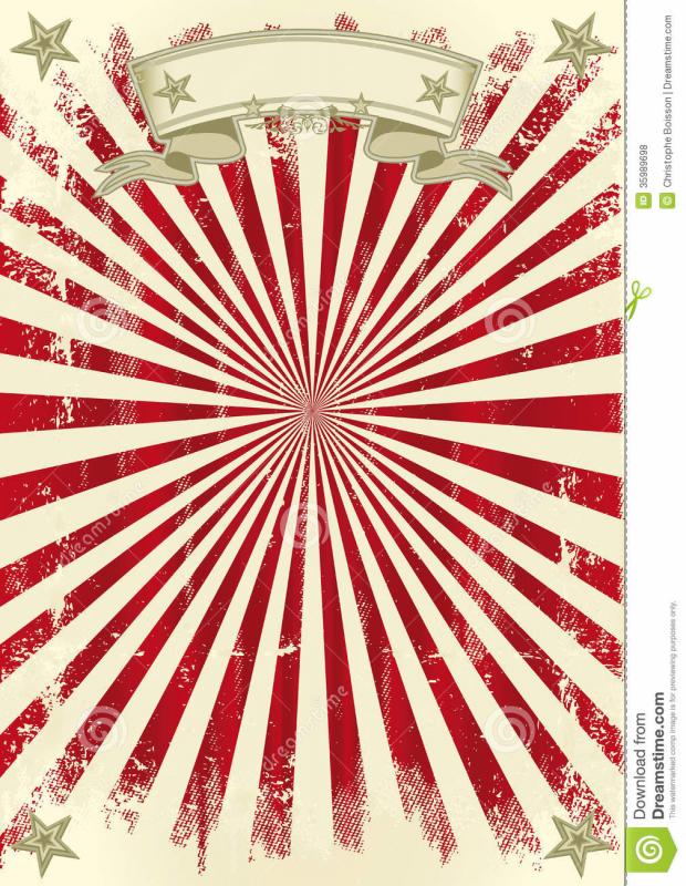 circus poster template