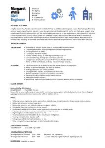 civil engineer resume pic civil engineering cv