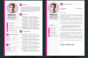 classic resume template resume cover letter indesign