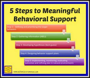 classroom management plan examples steps in the fba and behavioral support process