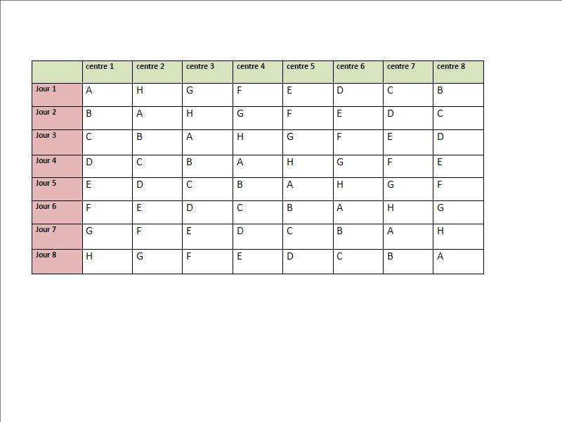 classroom schedule template