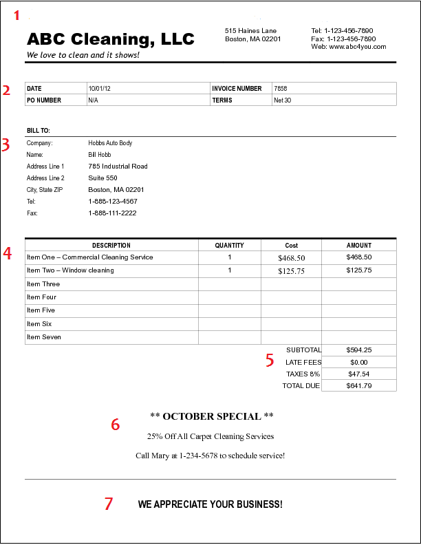 cleaning contract template