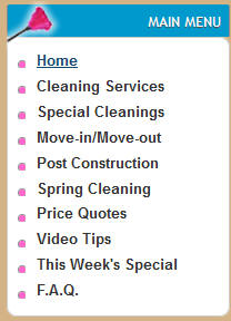 cleaning services price list template