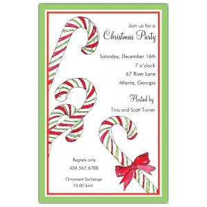 cocktail party invitations candy canes christmas invitations p c z