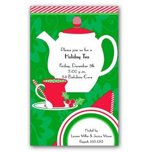 cocktail party invitations christmas tea time invitations p a z