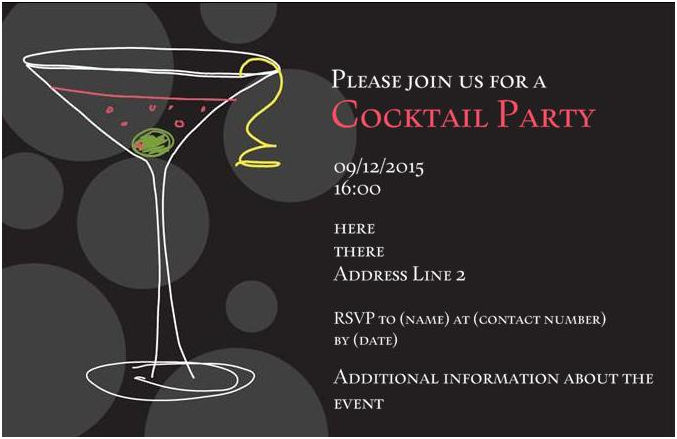 cocktail party invitations